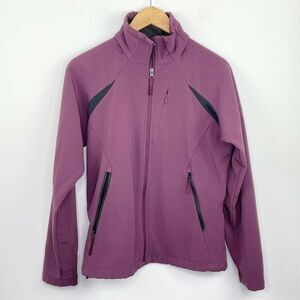 Columbia Deep Purple Titanium Full Zip Softshell Jacket Women's Size Small S